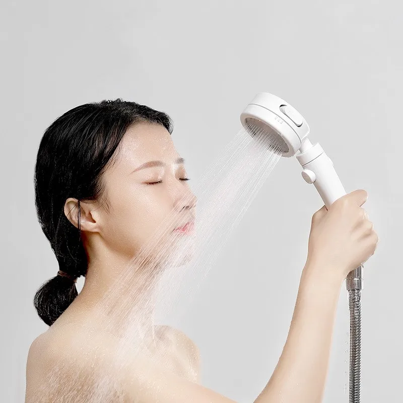     Shower Head Shower Booster Bath Faucet Rain Shower Water Heater Shower Head One-key Water Stop