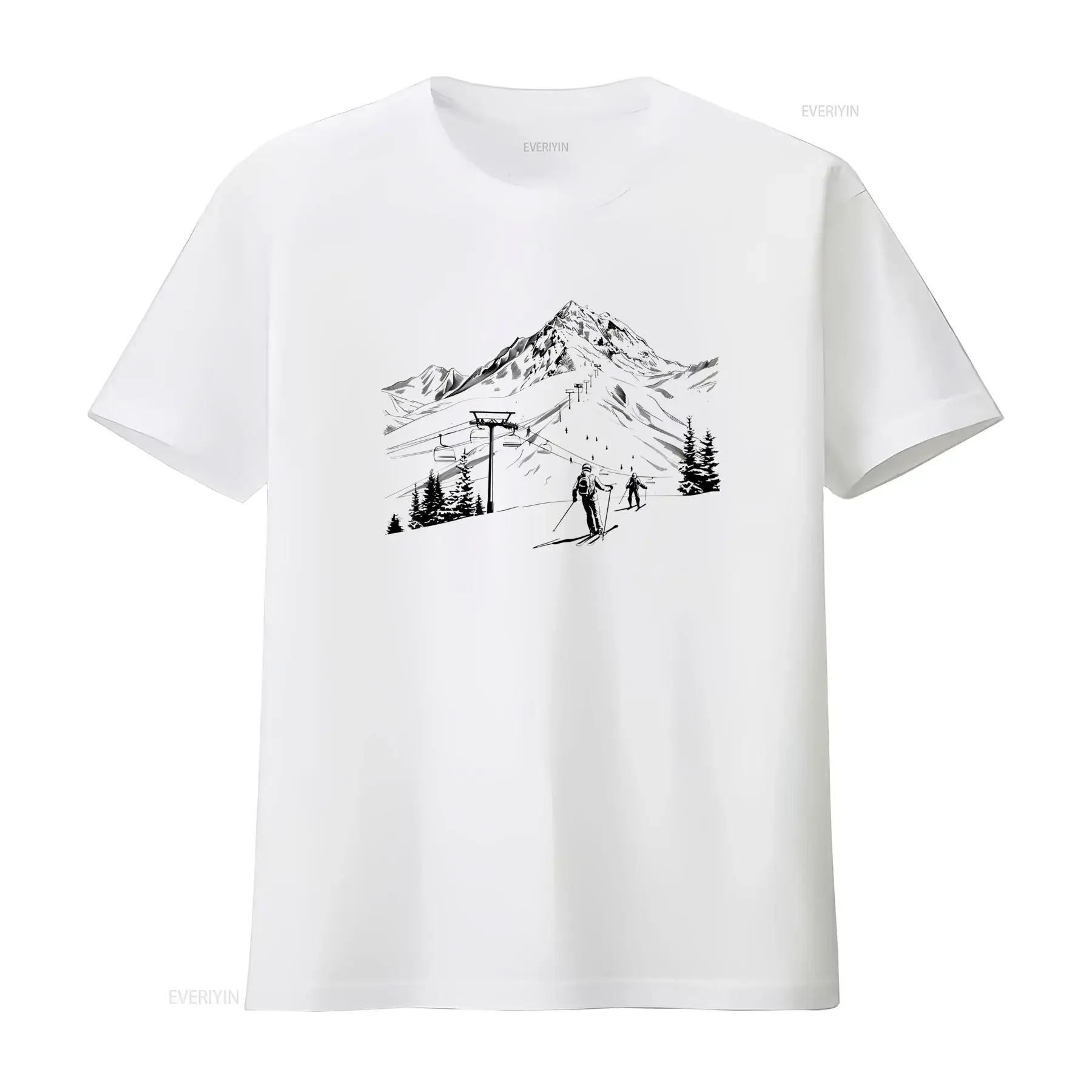 Skiing T Shirt Winter Sports Snow Apres Ski Mountains Outdoors Nature Hiking Camping Biking Outside Out Of Office vintage