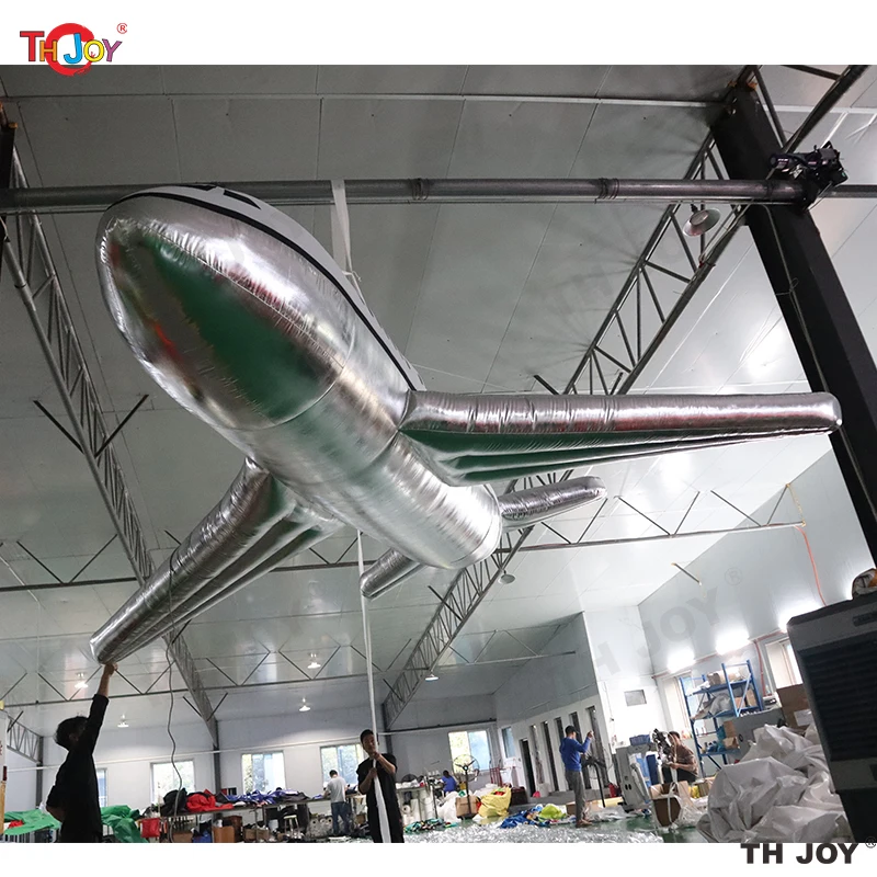 Free Air Shipping To Door 6m/ 20ft Length Inflatable Airplane Hanging Aeroplane Toy Stage Show Event Prop Plane Model Balloon