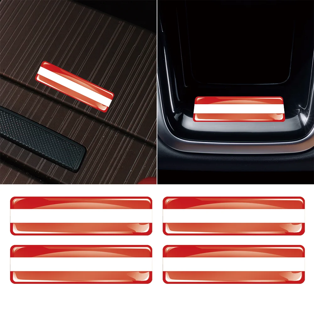 

3D Epoxy Resin Car Sticker Austria Flag Body Trunk Logo Sticker Car Motorcycle Personalized Decoration Sticker Car Accessories