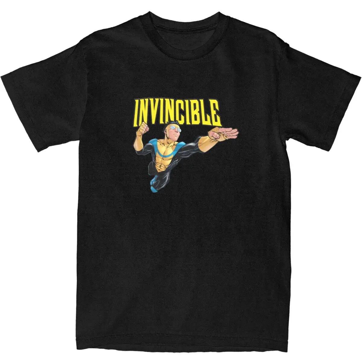 Men Women T-Shirt Invincibled T Shirts Hip Hop Retro Comic Summer Tee Shirt Streetwear Casual 100% Cotton Clothing Plus Size