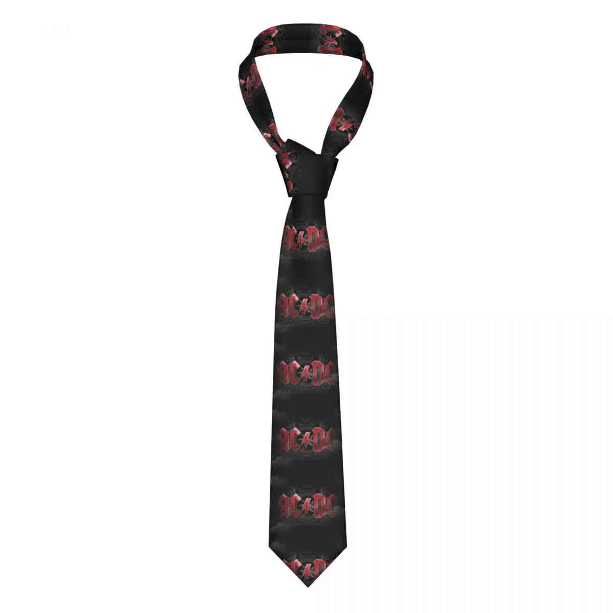 Fashion Retro Rock AC DC Neckties Men Personalized Silk Heavy Metal Music Business Neck Ties