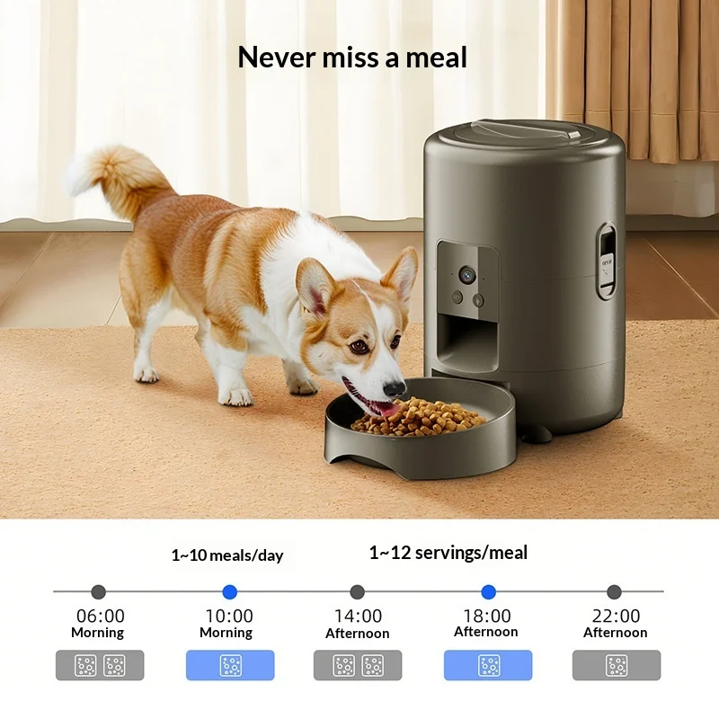 Comedero automático inteligente con app WiFi para perros y gatos - imagen 2