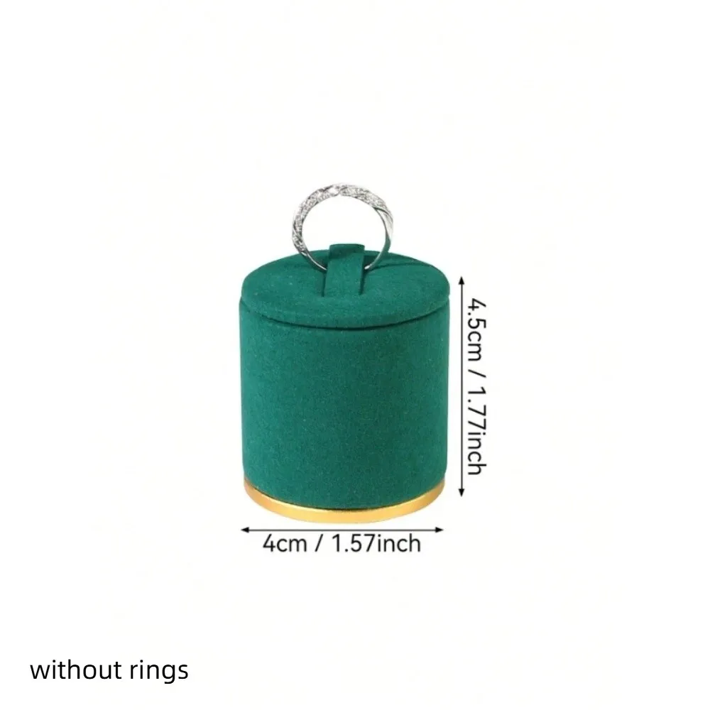 

Новая подставка для колец из ультратонкого волокна, многоуровневая витрина для ювелирных изделий, настольная металлическая подставка для демонстрации колец