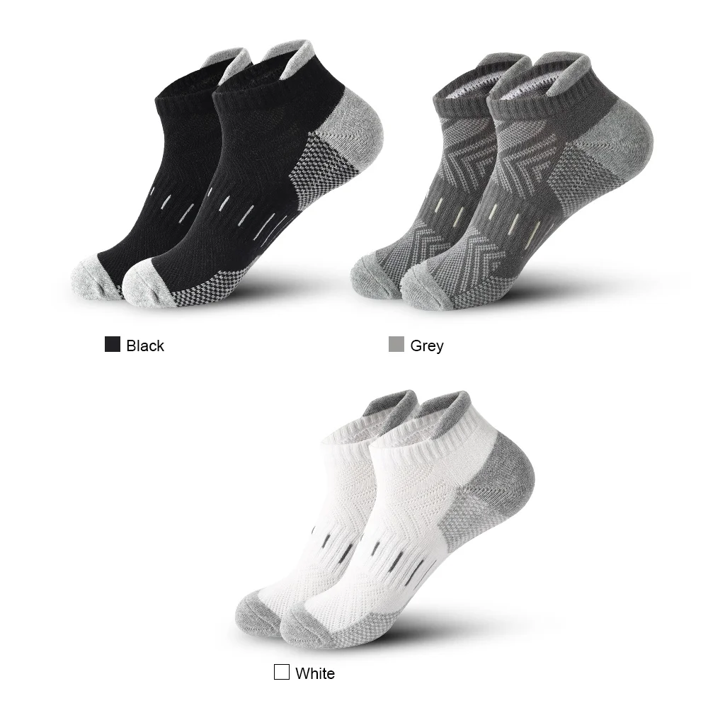 6 Pairs/Lot Men\'s Sport Socks Breathable Outdoor Running buffer thickenBasketball Socks Cotton Training Short Tube Socks For Men