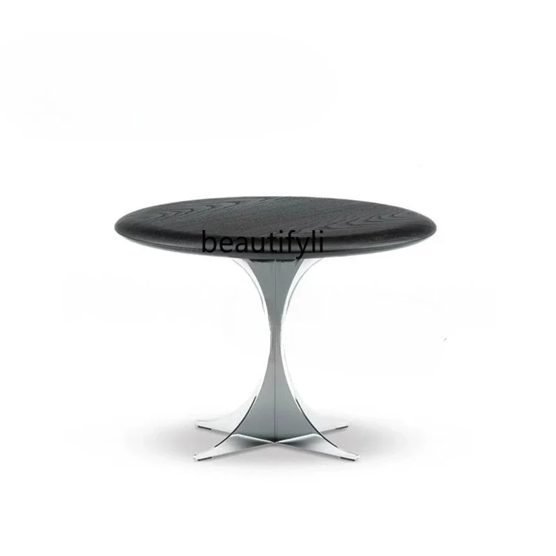 

Italian minimalist designer round coffee table designer exquisite living room personalized creative small apartment coffee table