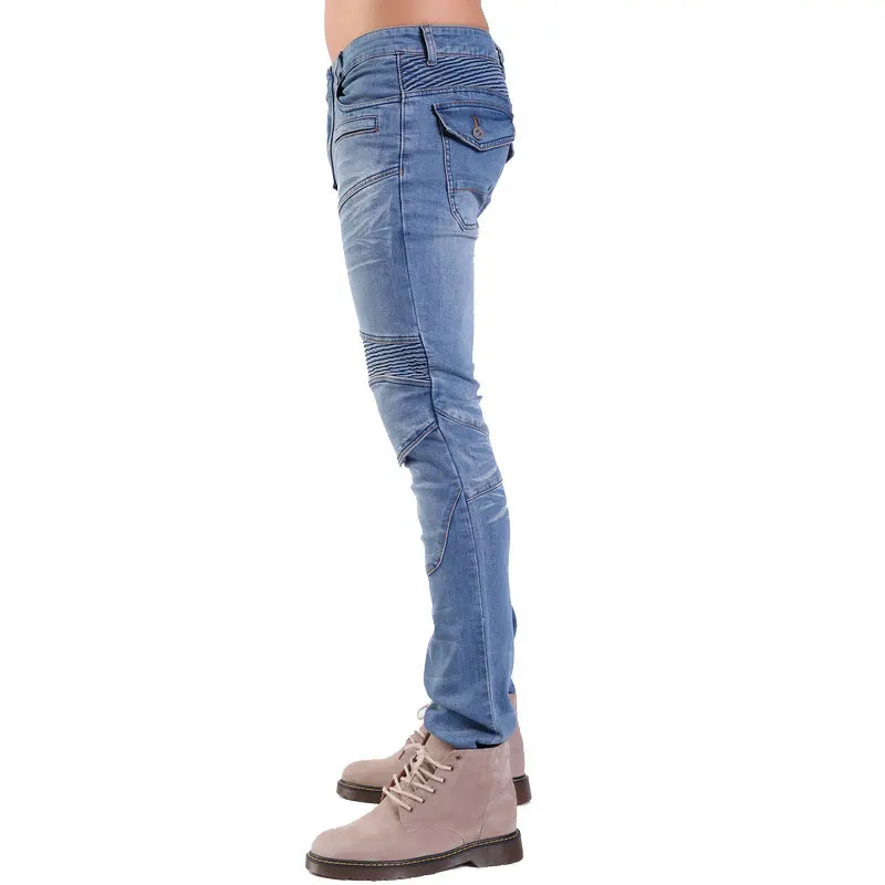 New Motorcycle Black  Anti-fall Riding Pants Moto Jeans for Men Women Motocross Racing Trousers with 4 Knee Hip Protective Pads