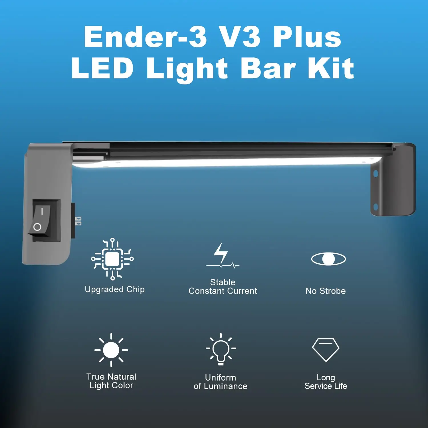 Creality Ender-3 V3/V3 Plus LED 키트 따뜻한 백색광 LED 라이트 바 키트 Ender-3 V3 Ender-3 V3 Plus 용 3D 프린터 액세서리