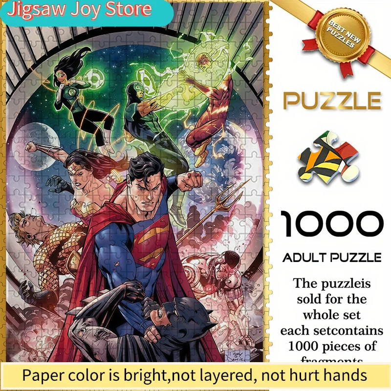 

Бесшовный пазл Warner Bros. Z9.23-21, коллекция супергероев DC, прочный утолщенный пазл для самостоятельной сборки, головоломка для взрослых, размер S