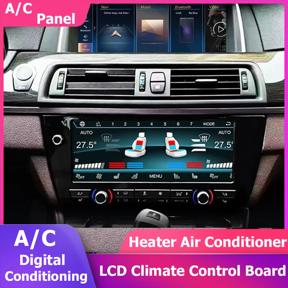 

10.25''Inch For BMW 5 Series M5 F10 F11 Digital LCD A/C Heater Conditioning Climate Control Switch Panel Air Conditioner Board