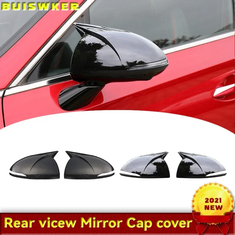 

Carbon Fiber Side Wing Mirror Rearview Mirror Cover Shell Cap Housing Replace for Hyundai Sonata DN8 2020 2021