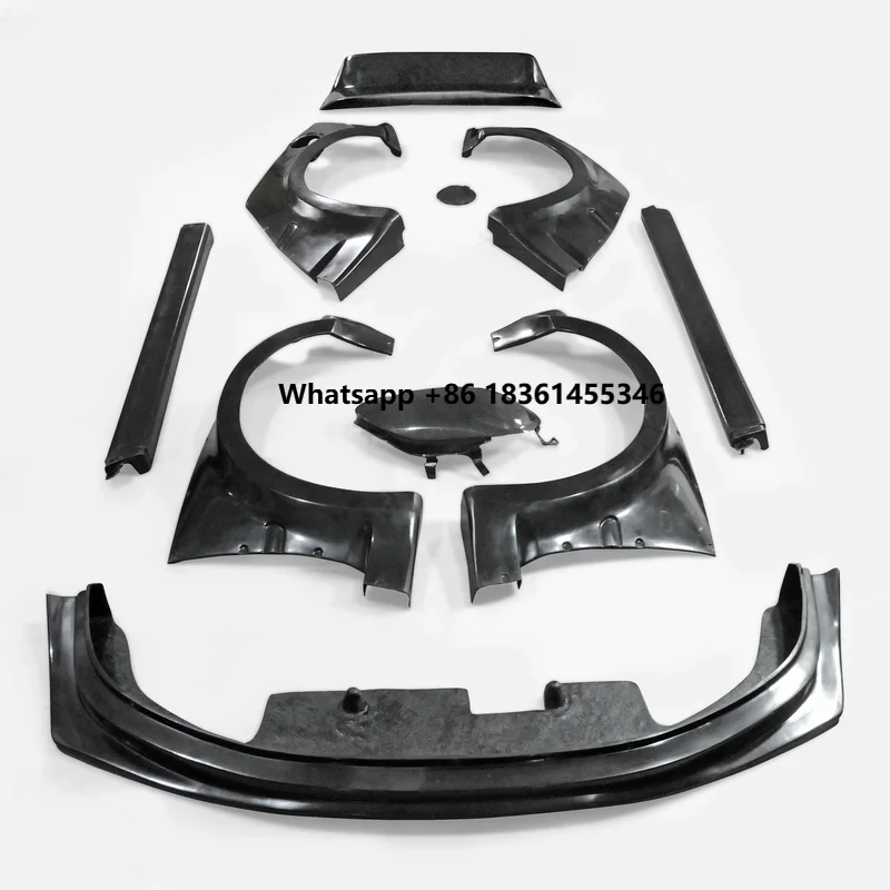 

For Type R EK9 modified resin Front lip rear Spoiler Side Skirt Tail wing fender Wheel Eyebrow surround Body kit