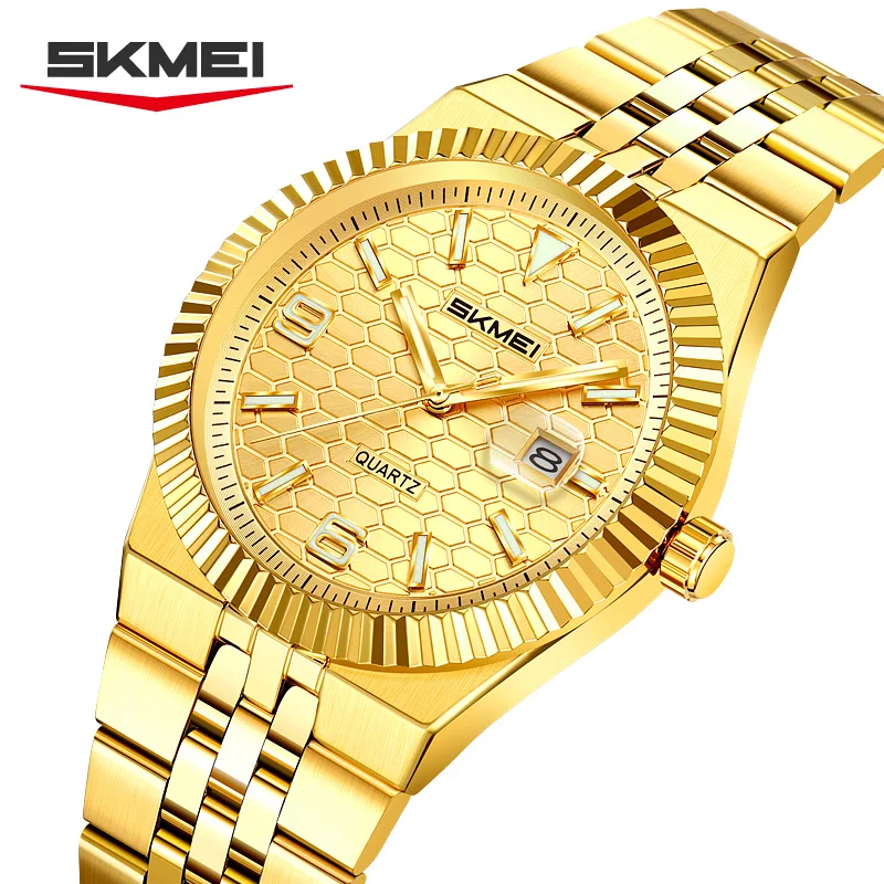 

SKMEI 2656 luxury clock relogios masculino Quartz Men's Watches Date 2026 Male original men's watch waterproof stainless steel