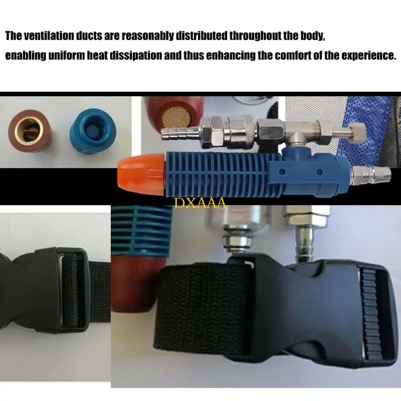 DXAA Vortexes Tube Condizionata Gilet Gilet Saldatura Acciaio Compressa Gilet Raffreddamento Abbigliamento