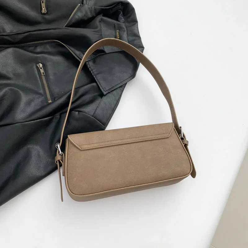 Women's Bag Quality PU Shoulder Bag Solid Color Clap Pin Buckle Fashion Handbag 2024 Hot Sale Bags for Women Bolsas Femininas