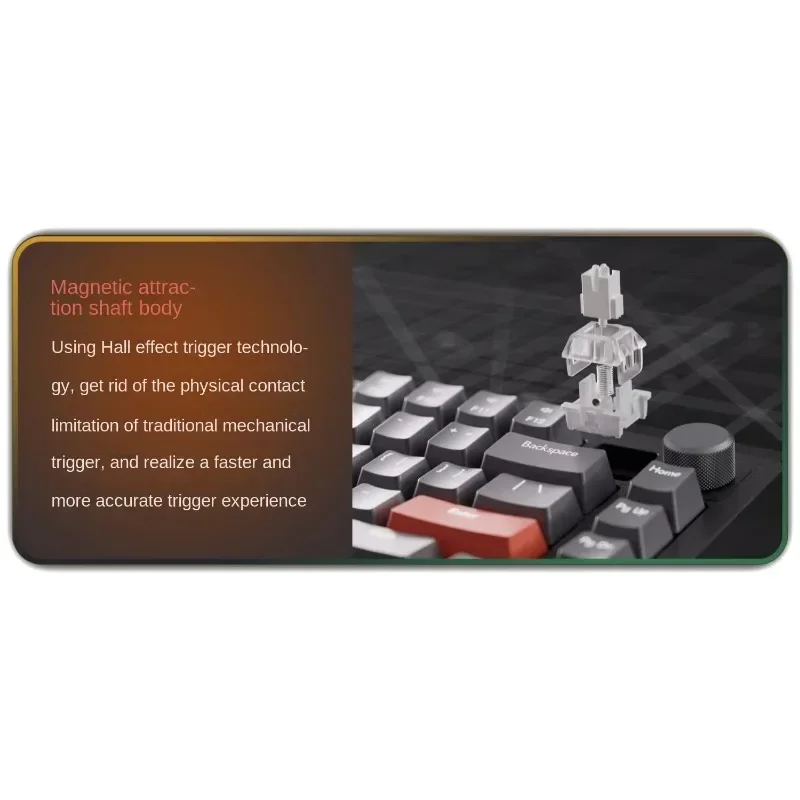 Imagem -04 - Kit de Teclado Mecânico Personalizado A75 Rapid Trigger Barebone Tkl Teclado para Jogos Interruptor Magnético Rgb com Fio 82 Chaves Compactas