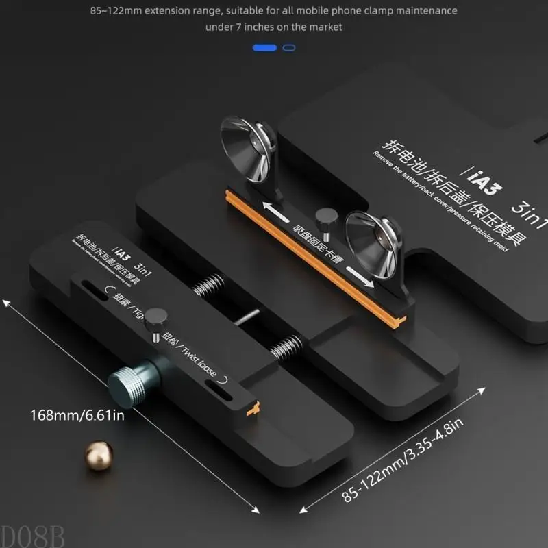 D08B Reliable Adjustable Phone Repair Tool Suitable for Enhances Efficiency in Screen Back Cover Changes Professional DIY Use