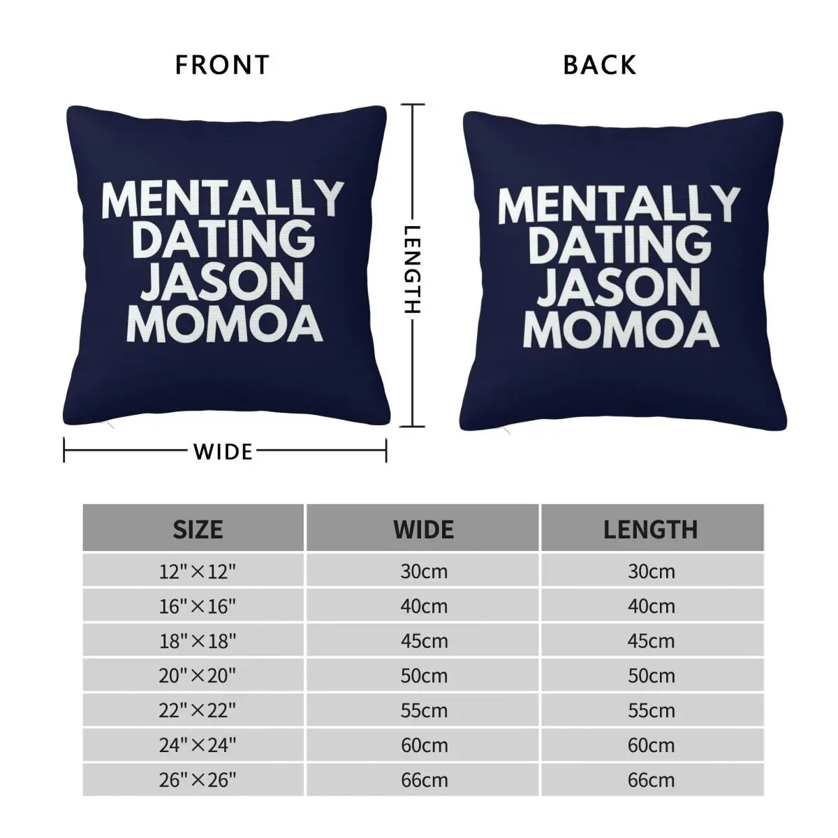 Mentally Dating Jason Momoa Square Pillowcase Polyester Linen Velvet Pattern Zip Decor Throw Pillow Case Sofa Cushion Cover
