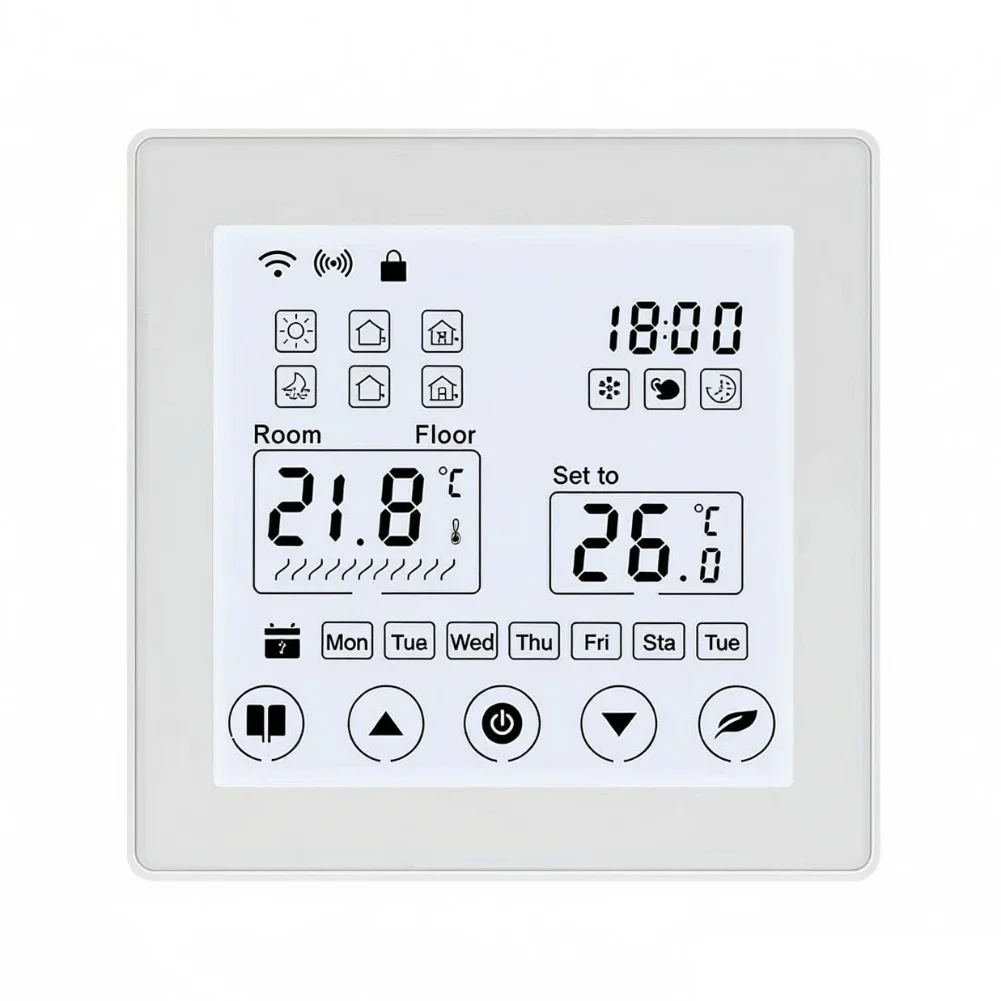 

1 Set Smart-WiFi Thermostat With Touchscreen For-TUYA For-SMART LIFE Energy-Efficient Heating Control Home Heating Accessories