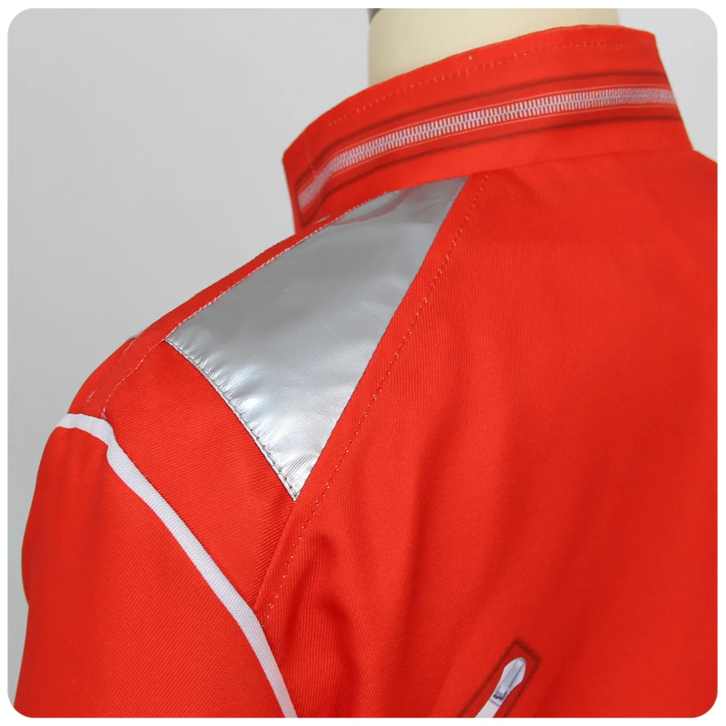 Jungen Sänger Rote Jacke Klavier-Print T-Shirt Schwarze Hose Set Halloween Kinder Bühnen-Cosplay Party-Outfit – Detail 8