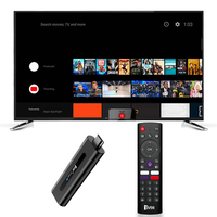 TV98 ATV H313 Android TV Stick 14.0 8K 2.4G 5G WiFi Quad Core BT5.0 Smart TV Box Smart TV Stick for Network Media Player
