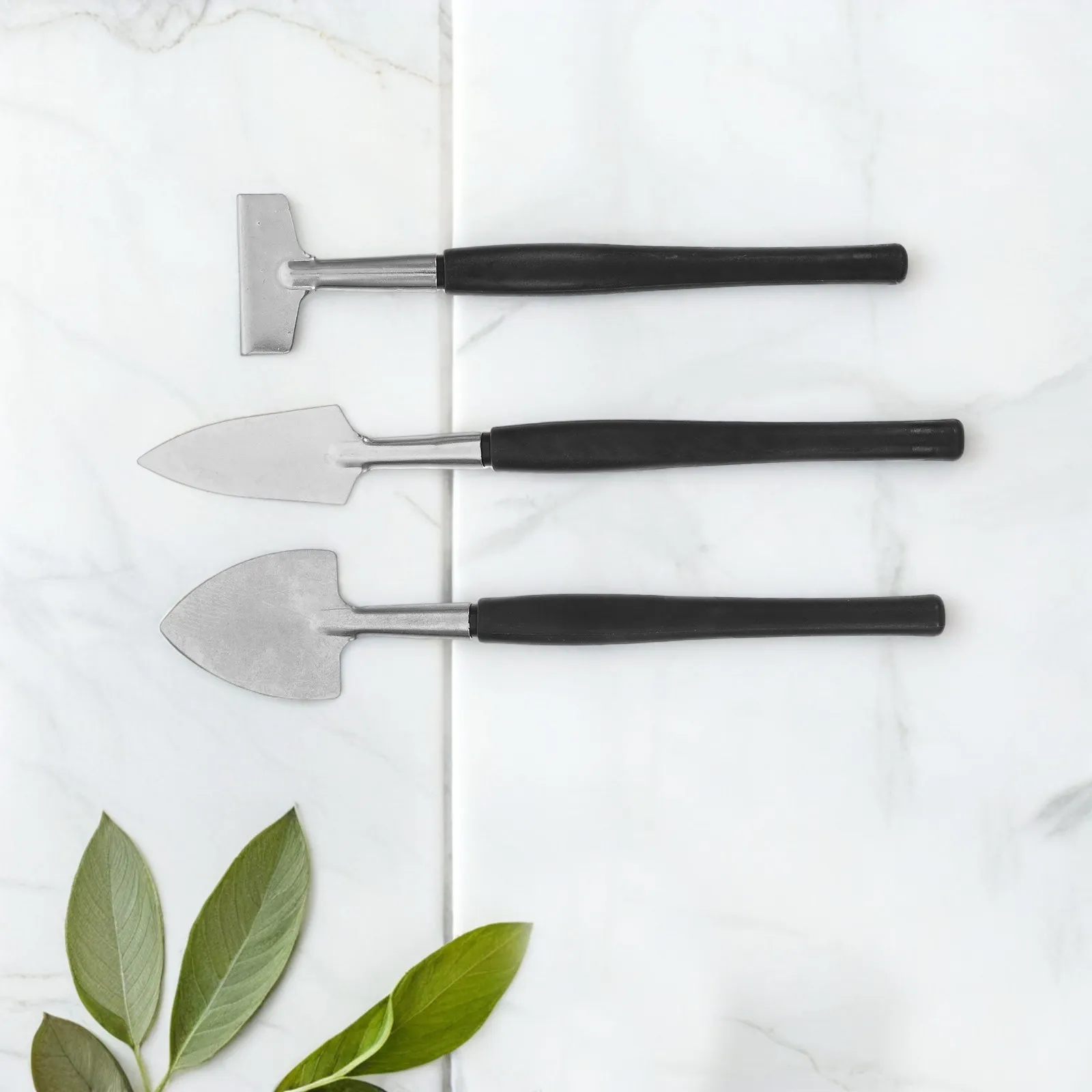 

Набор из 2 комплектов садовых инструментов: мини-лопатка, грабли, совок для посадки растений в помещении и на улице, для бонсай, суккулентов, работы с грунтом