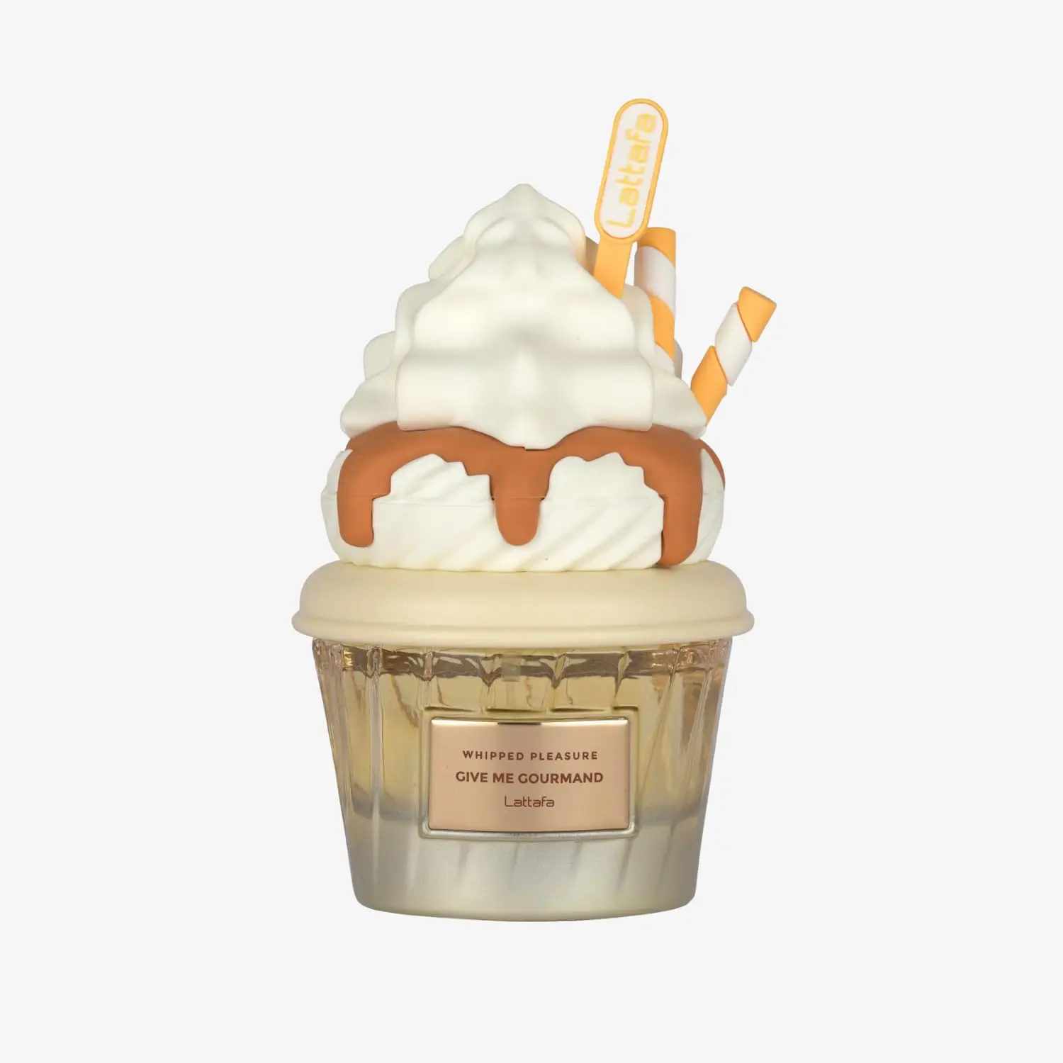 Lattafa Whipped Pleasure Eau de Parfum، مجموعة Give Me Gourmand، شكل بخاخ، 75 مل، كريمة مخفوقة، رائحة الكراميل والفانيليا، L #3