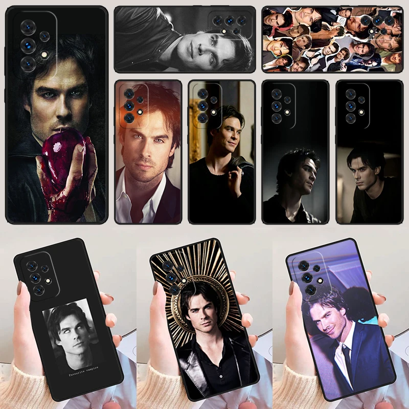 Damon Salvatore Coque For Samsung Galaxy A52 A72 A73 A20e A21S A50 A70 A11 A12 A42 A31 A40 A51 A71 A32 A80 A91 Phone Case Cover