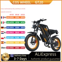COSWHEEL GT20 Adult Electric Bike 1500W Men's Electric Mountain Bike 48V 25AH Battery 20X4.0 Inch Fat Tire Men's Electric Bicycl