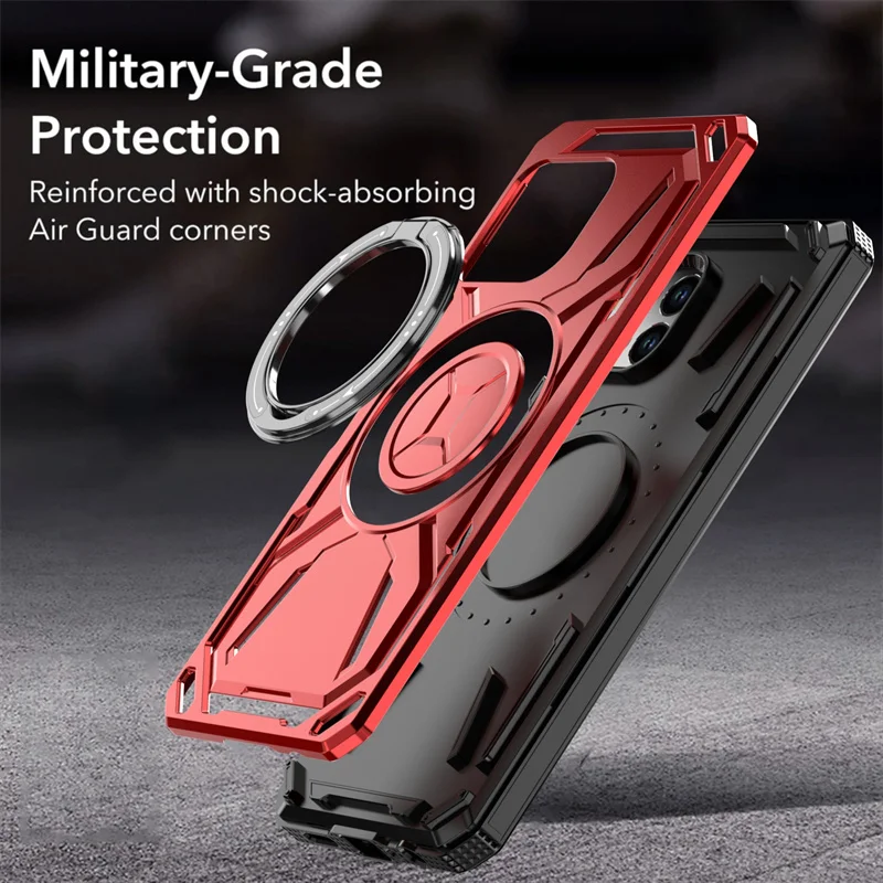 For T-Mobile Phone 2 Pro 5G Slide Lens Protect Armor Shockproof Phone Case Coque For T-Mobile Revvl 7 Pro 5G Ring Holder Cover