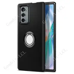 For LG Wing 5G LMF100N, LM-F100N, LM-F100V, LM-F100 Back Ring Holder Bracket Phone Case Soft Silicone TPU Original Shockproof