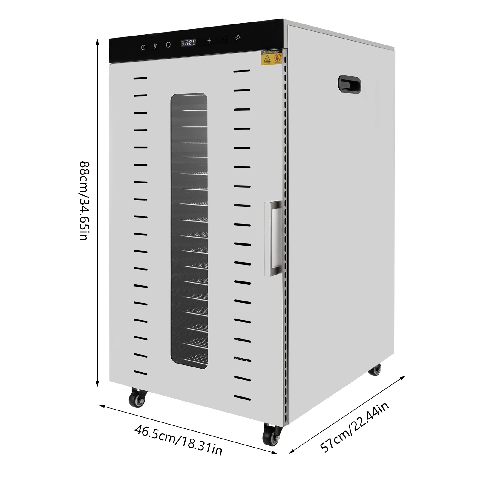 เครื่องอบแห้งอาหารเชิงพาณิชย์ 20 ชั้น, เครื่องอบแห้งอาหาร 1700W สำหรับบ้านผลไม้, ร้านขายสัตว์เลี้ยง อบผักผลไม้ต่างๆ