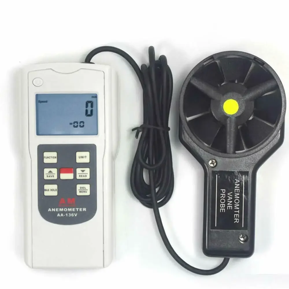 Multifunctional Anemometer Wind Speed Meter Air Flow Meter with Data Hold Function