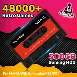 Batocera Gaming HDD Built in 48000+Games For PS1/PSP/N64/3DO/NDS/NES/NEOGEO Retro Game Console for Windows PC/Laplop Plug&Play