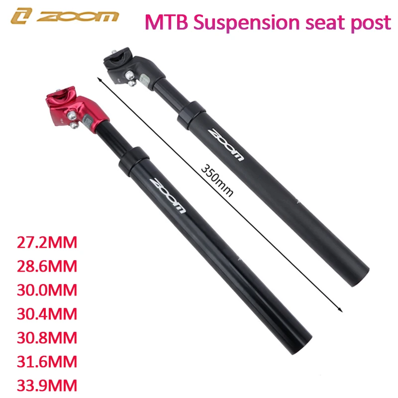 ZOOM Shock Absorber Seat Post Mountain Bike Hydraulic Shock Absorber SeatPost 27.2/28.6/30.0/30.4/30.8/31.6/33.9MM MTB Seat Post