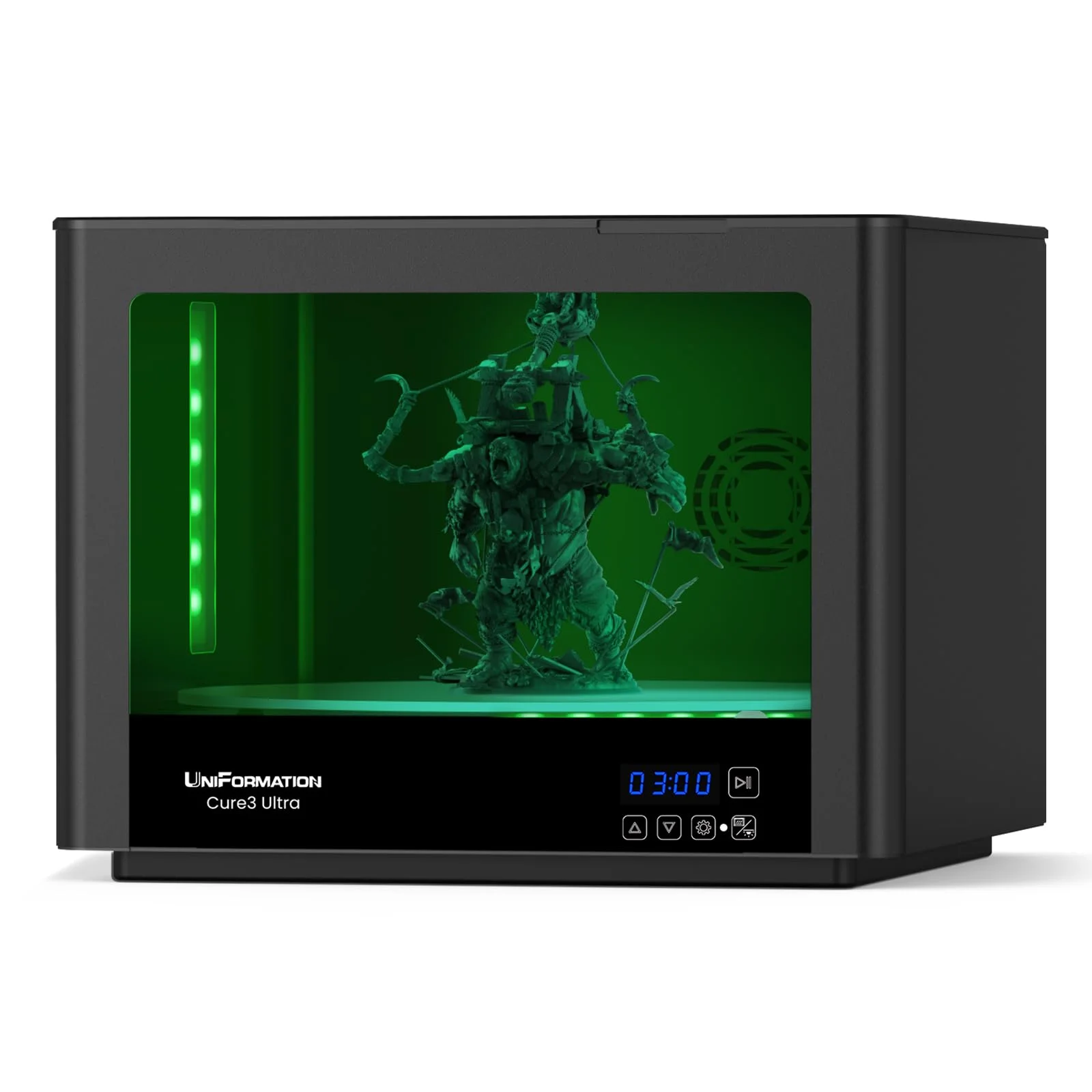 UniFormation Cure3 Ultra 14-inch Large Resin Curing Station 405nm Curing Machine Build Size D362 X H200mm