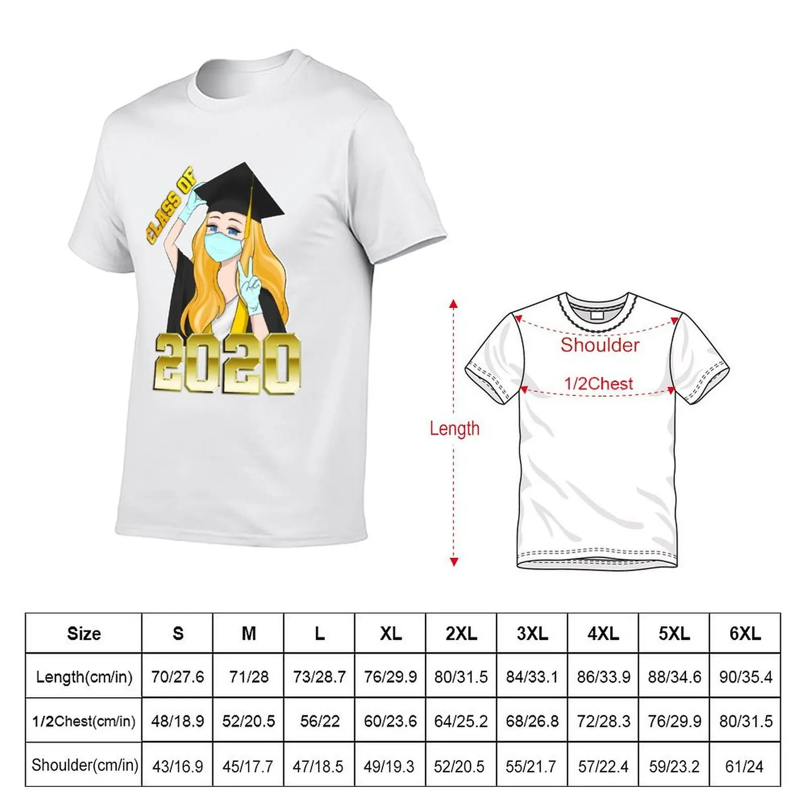 Class of 2020 Graduation Shirt, Senior Graduation Gift for Girl, Quarantine Graduation, T-Shirt man t shirts for men T-Shirt