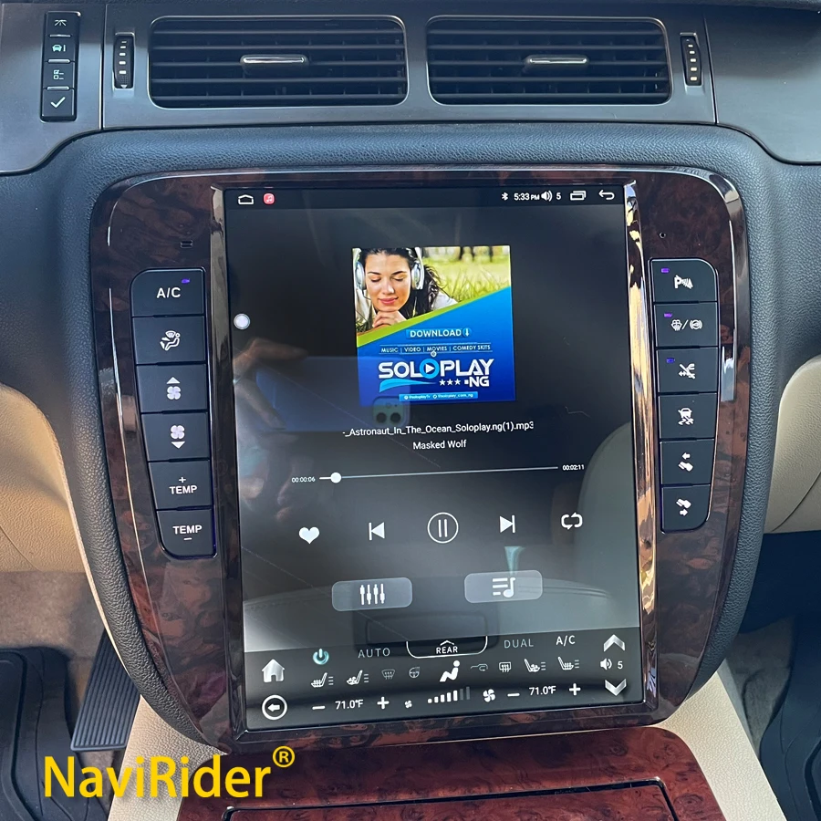 

13inch Qled Screen Car Radio For GMC Yukon Chevrolet Tahoe Silverado 2007 2014 Android Video Player Carplay Stereo Tape Recorder