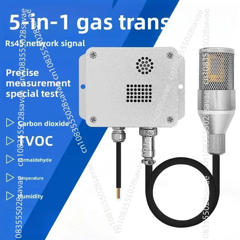 Five-in-one Industrial Gas Detector Carbon Dioxide Formaldehyde TVOC Sensor Air Quality Detection
