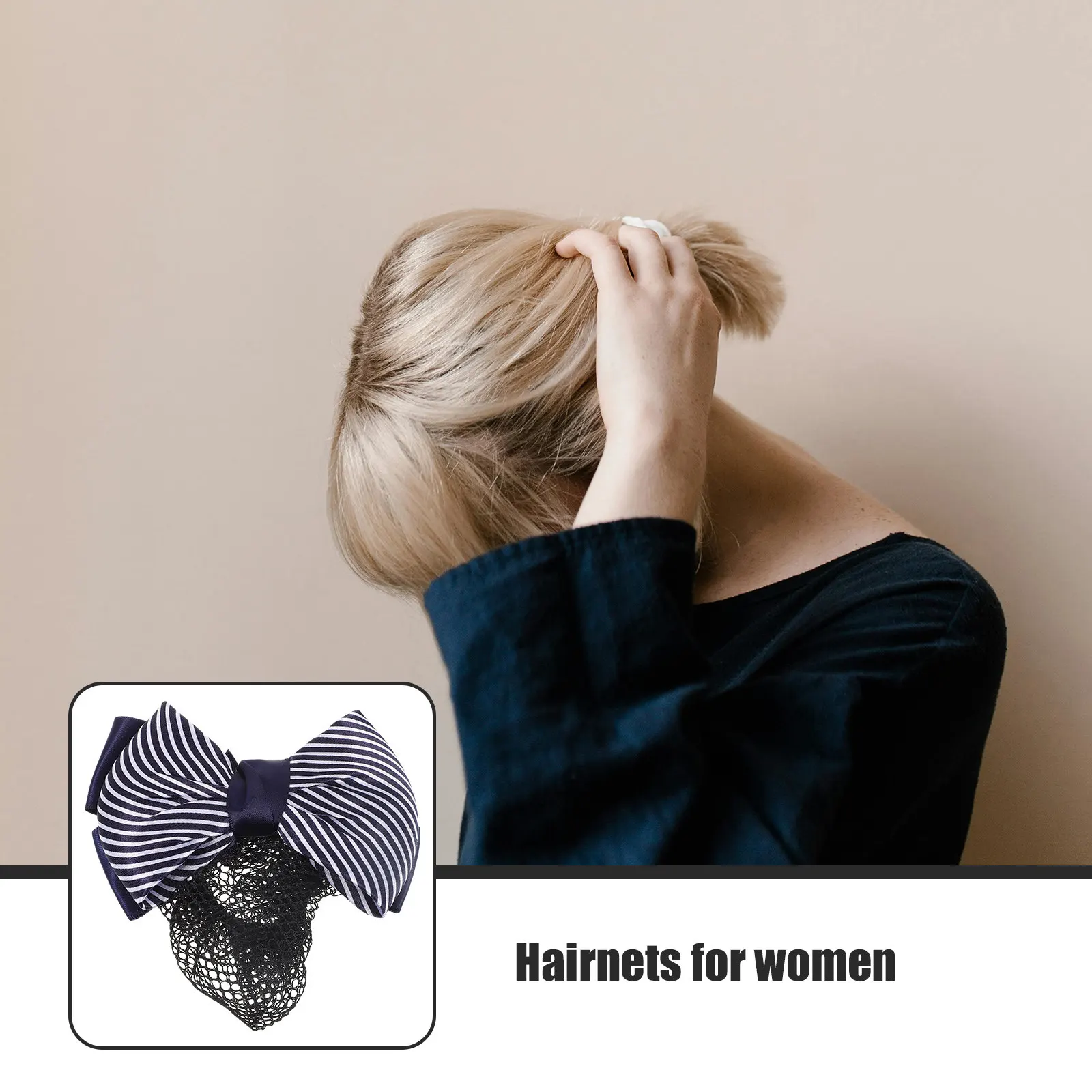 

Stylish Hair Bun Net for Women Elegant Clip Design Cover for Work Uniforms Nursing Airline Banking Fine Mesh Updo Accessories