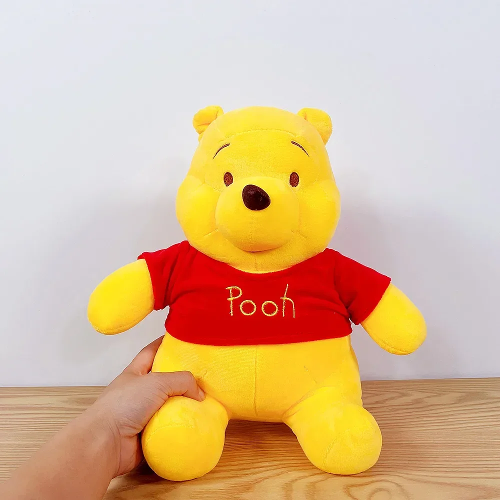 Oso de peluche de Anime winnie the pooh para niño y niña, muñeco de juguete de felpa, adorno de habitación, almohada de sujeción, regalo de cumpleaños y Navidad, 55cm