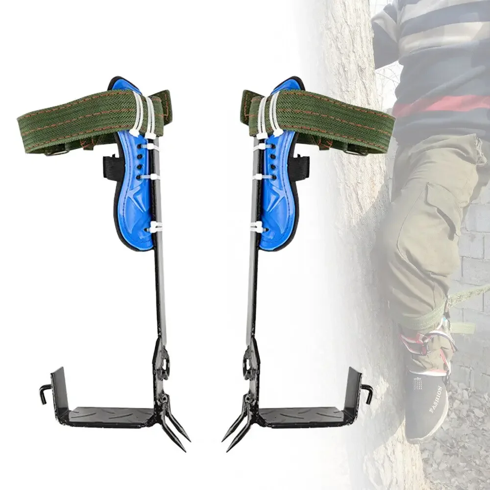 

2-Gear Tree Climbing Spike Set Pole Climbing Spurs W/ Security Belt & Foot Strap