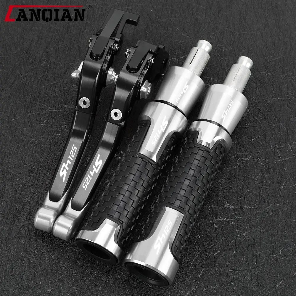 

For HONDA SH125i SH 125 125i 2008-2024 SH125 Accessories Motorcycle Adjustable Brake Clutch Levers Handlebar Hand Grips ends Kit