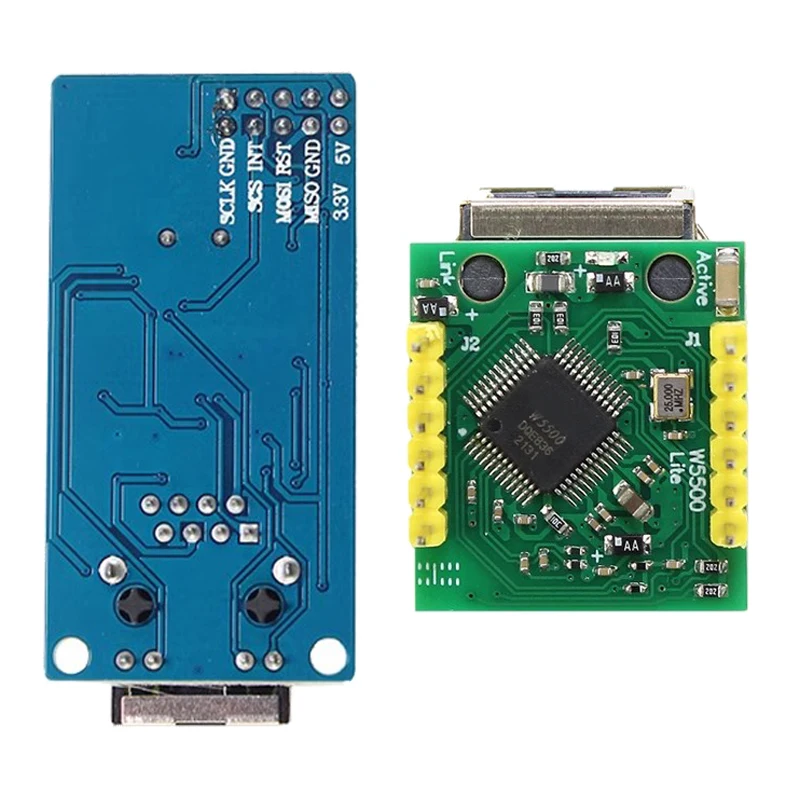 Moduł sieciowy Ethernet W5500 sprzętowy TCP/IP 51 / program mikrokontrolera STM32 przez W5100 — zdjęcie produktu 3