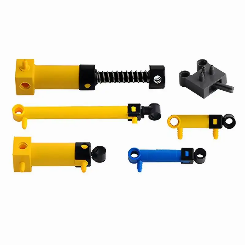 

6 шт. MOC пневматический набор V2 цилиндр 19476 толкатель 19475 пружинный воздушный насос 2797c02 совместим с Legoeds 47223/19476 DIY модель