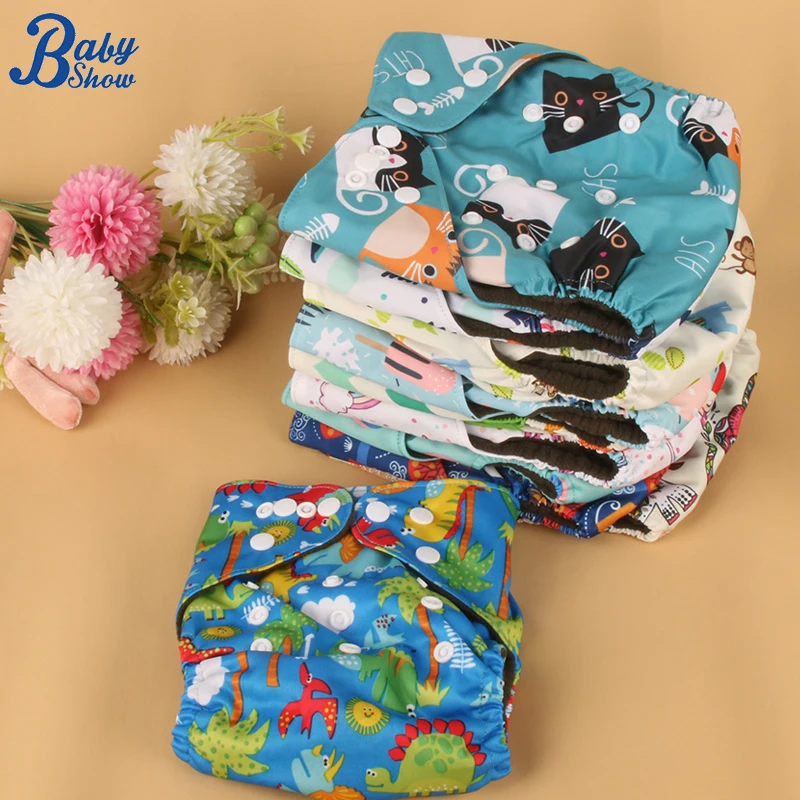 

Babyshow 6PCS Adjustable Baby Cloth Diapers Bamboo Charcoal Travel Nappy Diaper Changing Portable Comfortable Nappy Panties