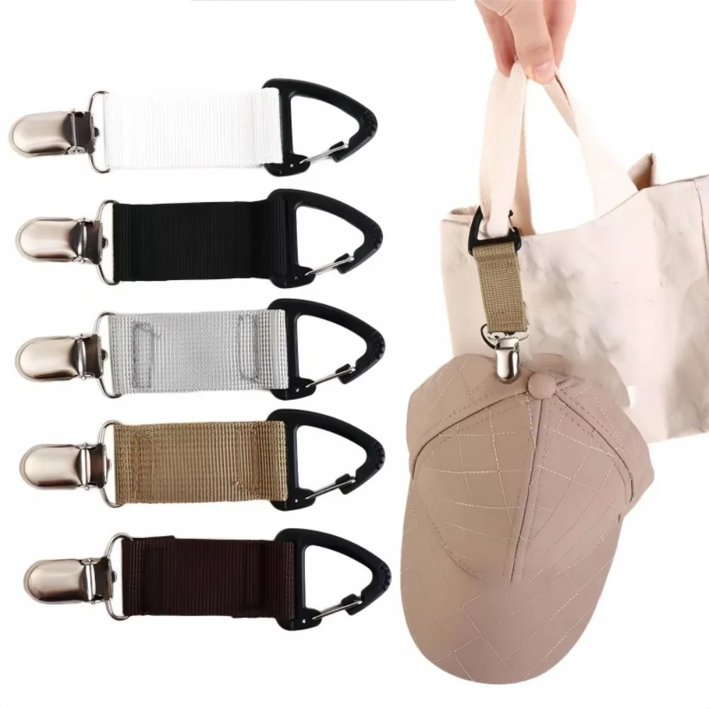 Portable Outdoor Travel Multifunctional Straw Hat Clip Suitable for Bag and Sun Hat Hanging Bag Anti Loss Clip Bag Accessories