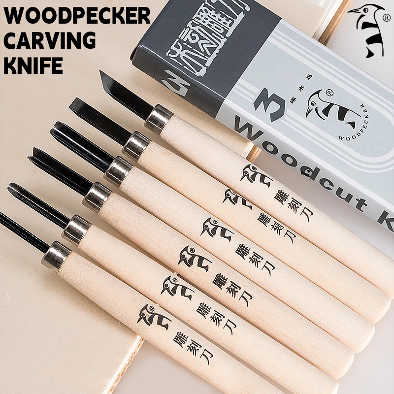 12pcs Professional Wood Carving Chisel Knife Hand Tool Set For Basic Detailed Carving Woodworkers Gouges