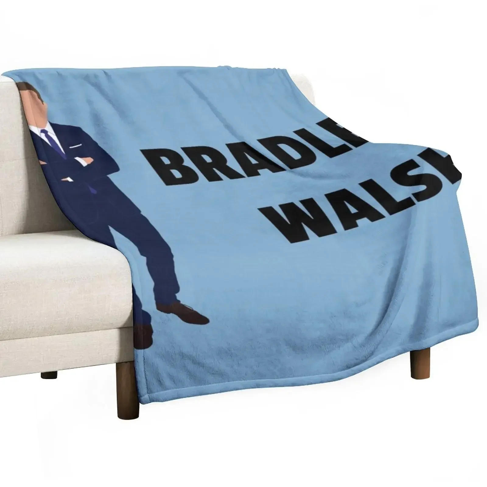 Bradley Walsh - original Bradley Walsh fan art Throw Blanket Cute Bed Blankets