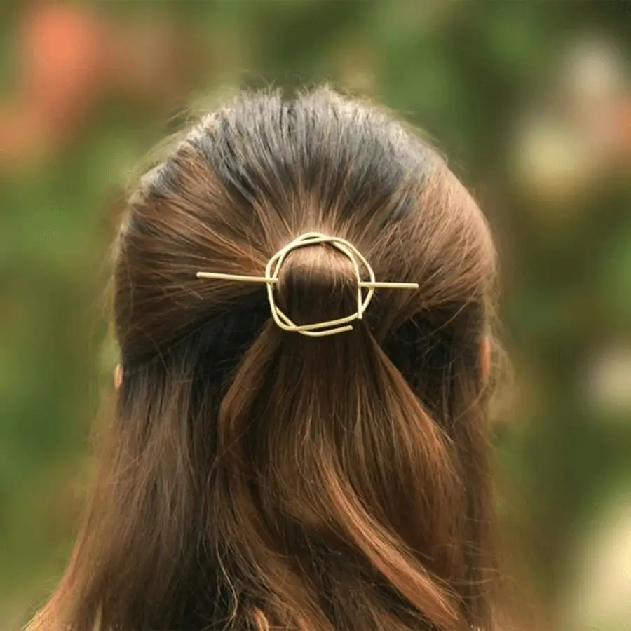 1/5/10/20/50/100pcs Easy Temperament Geometric Hairpin, Ladies' Back Hair, Personalized Hair Additions Mixed Color Mini Items Da
